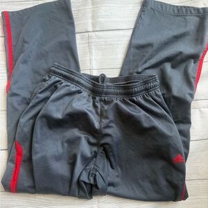 adidas Charcoal and Scarlet Joggers